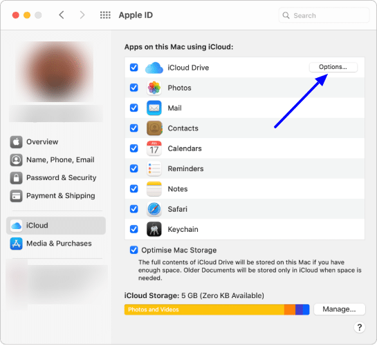 Manage iCloud sync permissions on Mac