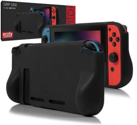 Orzly Protective case for Nintendo Switch Console- Comfort grips for Nintendo Switch