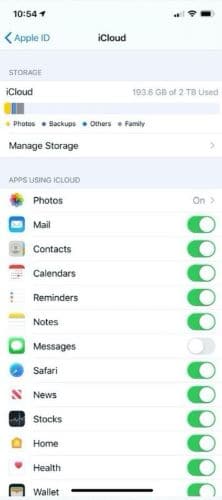 Manage iCloud sync permissions on iPhone and iPad