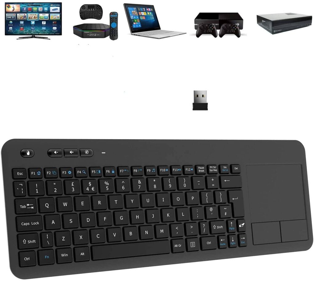TedGem 2.4G Wireless Keyboard with Touchpad. 