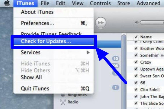 Update iTunes on the Mac