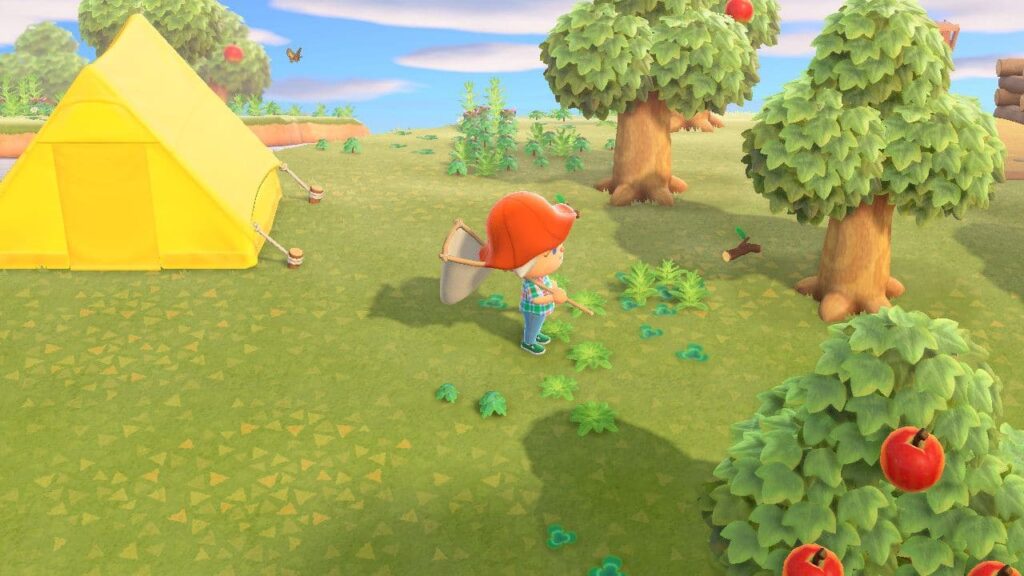 Weed your island in Animal Crossing New Horizons