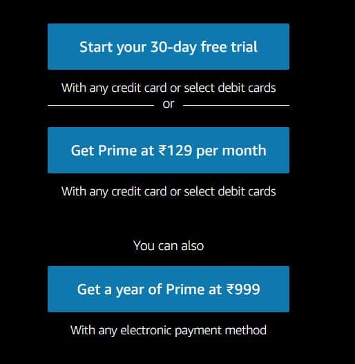 Signing up for Amazon Prime to get exciting benefits!