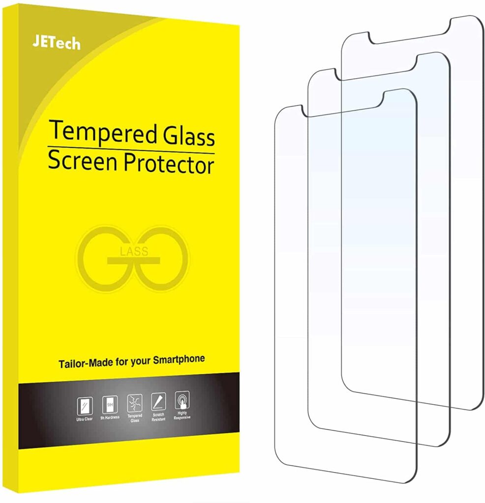 JETech Screen Protector Tempered Glass For iPhone 12 Pro Max