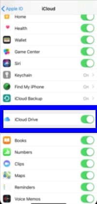 use iCloud Drive
