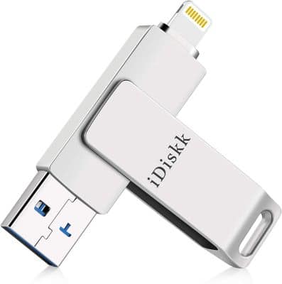 iDiskk (MFi Certified by Apple) 128GB Photo Stick
