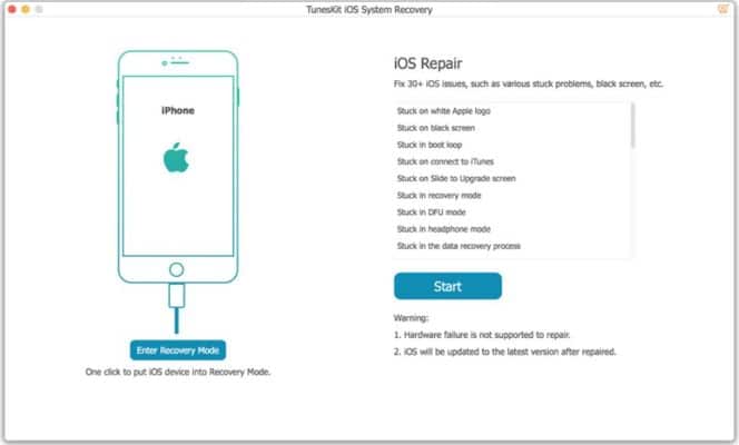 Fix iOS system problems on iPhone