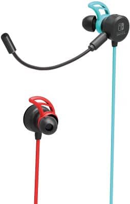Nintendo Switch Gaming Earbuds Pro with Mixer by HORI