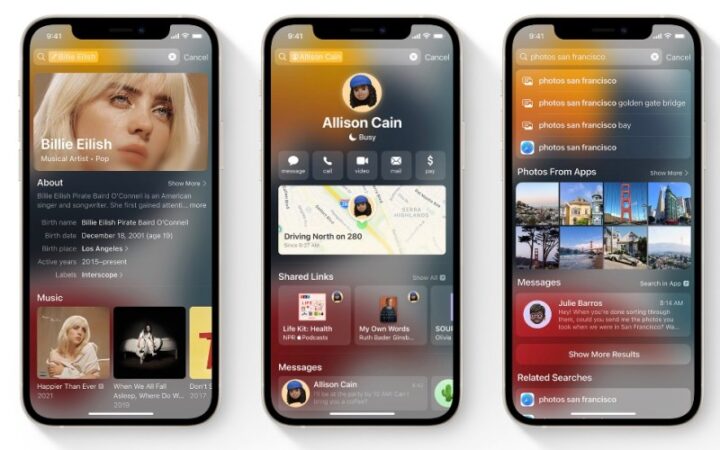 Spotlight in iOS 15