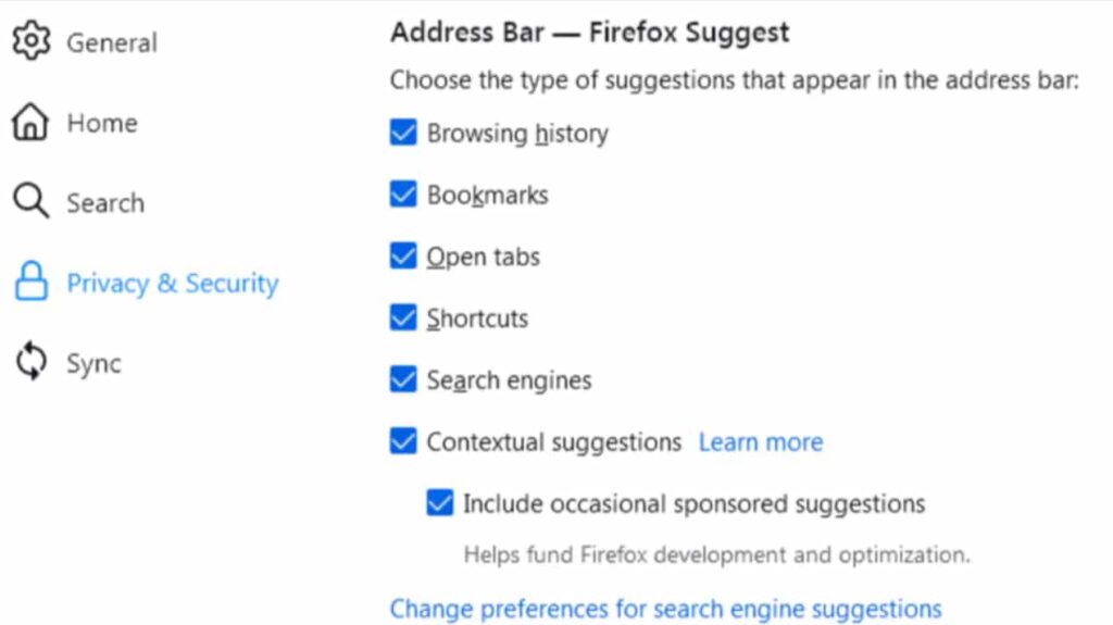 Firefox’s address bar