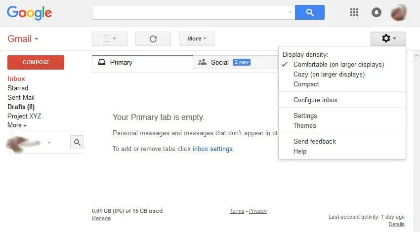 Customize your monotonous Gmail using themes and backgrounds!