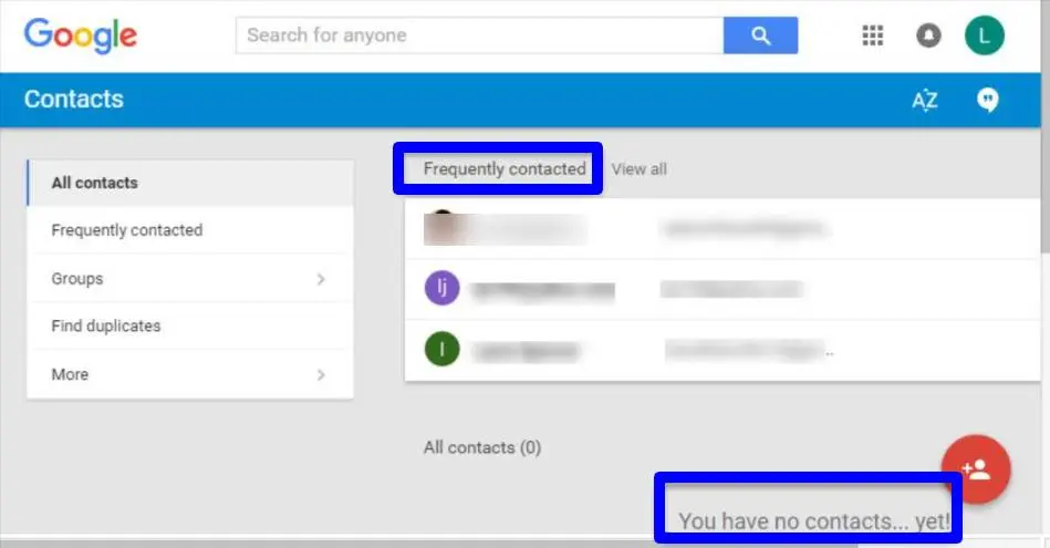 Find and Organize your Google Gmail Contacts