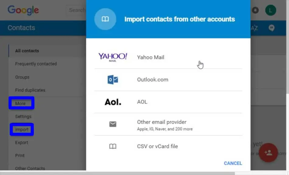 Find and Organize your Google Gmail Contacts