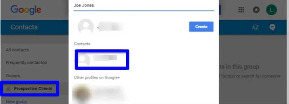 Find and Organize your Google Gmail Contacts