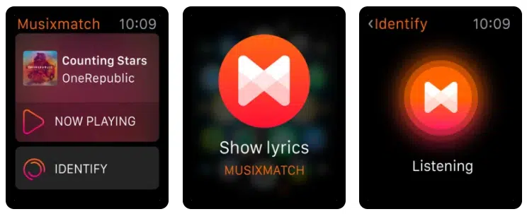  Musixmatch Apple watch music Apps