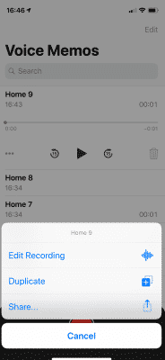 Voice Memos iOS 15