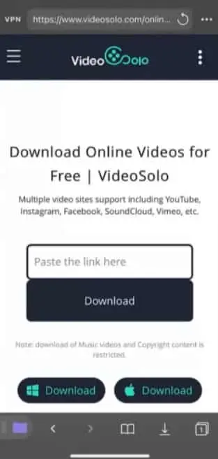 Download videos on iPhone