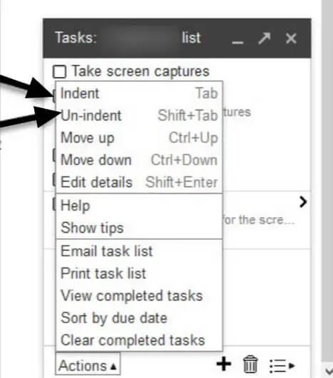 Creating tasks in your Gmail!