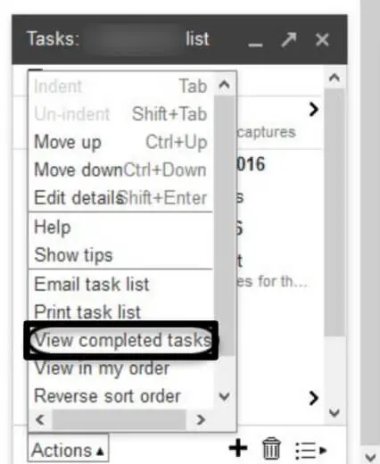 Creating tasks in your Gmail!