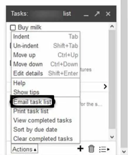 Tasks in Gmail