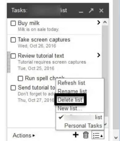 Tasks in Gmail