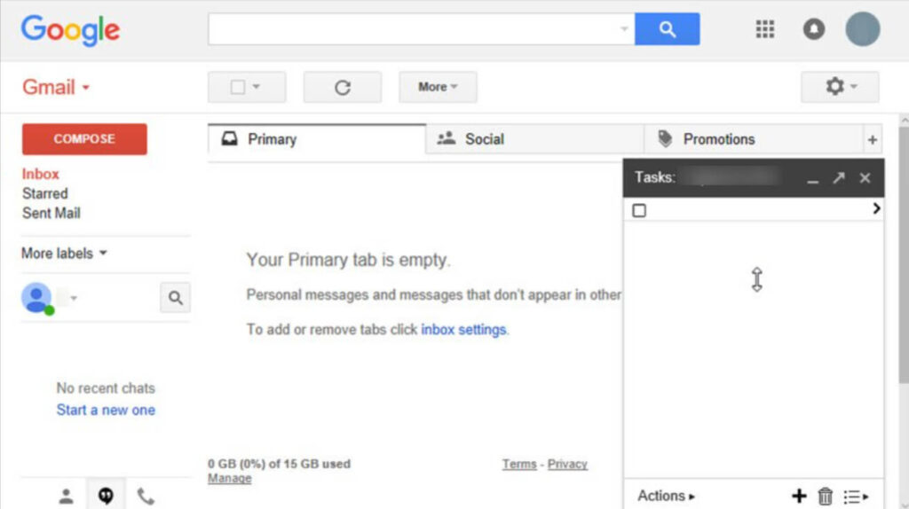 Tasks in Gmail