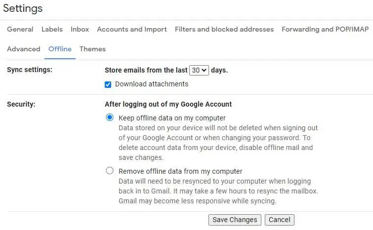 You can use Gmail Offline too!