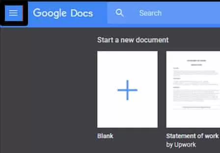 Google Docs'i