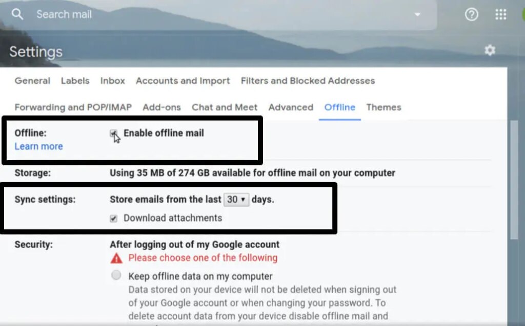 You can use Gmail Offline too!