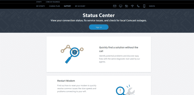 Xfinity Status Centre