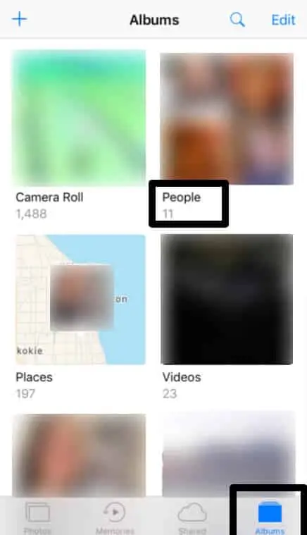 find people and faces on your iPhone