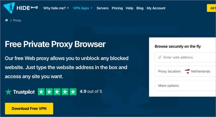 Proxy Server Service