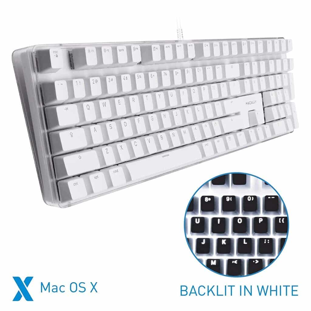  Macally Backlit Mechanical Keyboard for Mac