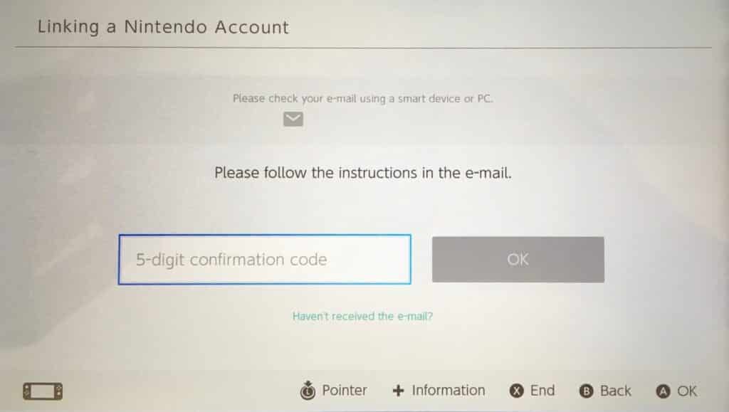 create a new Nintendo Account