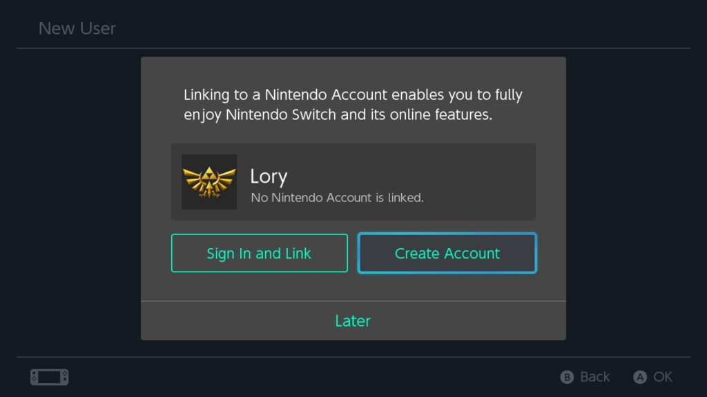 Nintendo Switch Account link