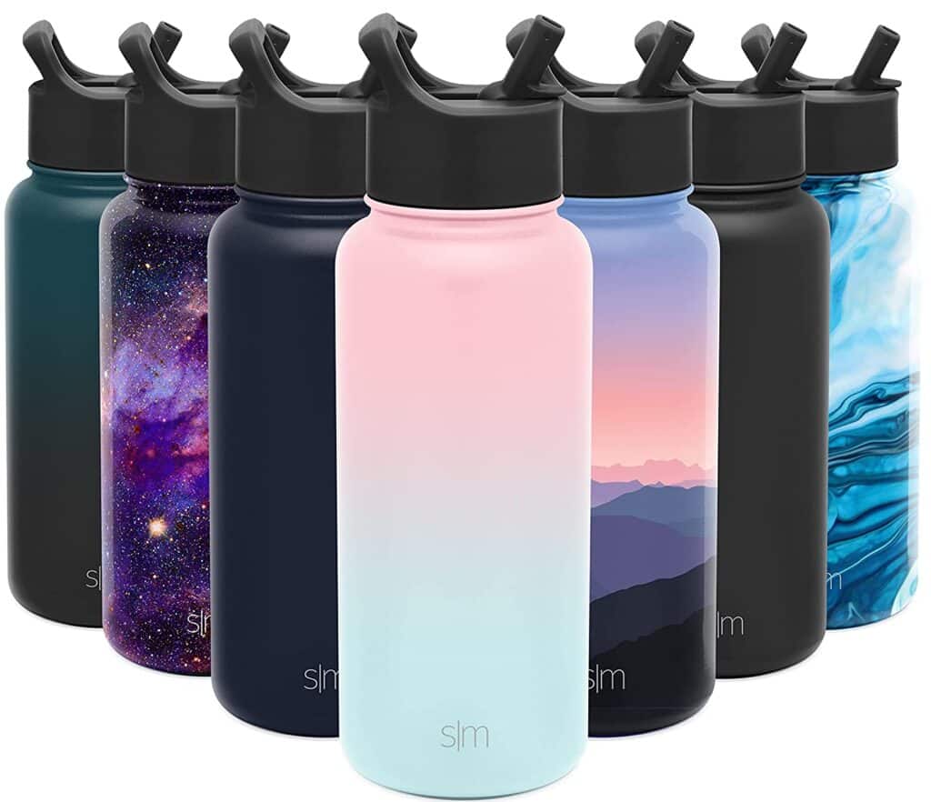 Simple Modern Insulated Water Bottle with Straw Lid