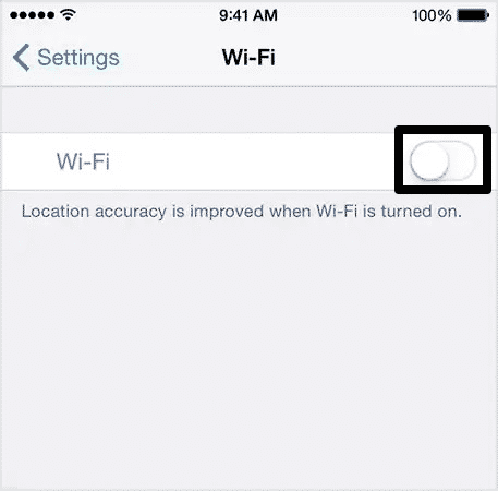 iphone wifi is grayed out
