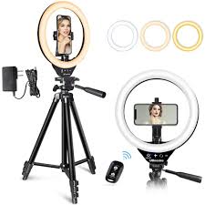 UBeesize 10-inch selfie ring + tripod: Lighting for webcam streaming