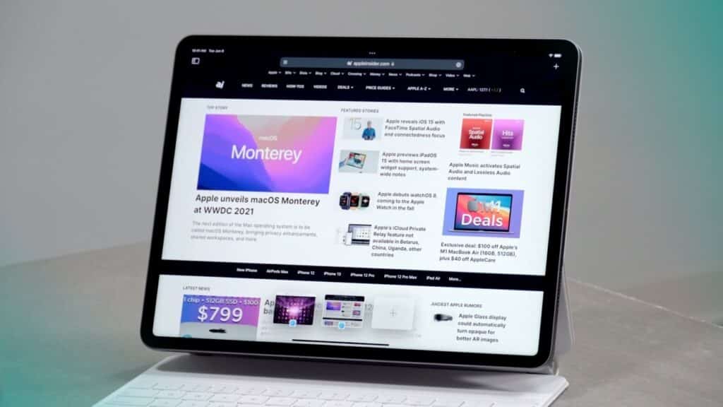 Multitasking menu-Apple iPadOS 15