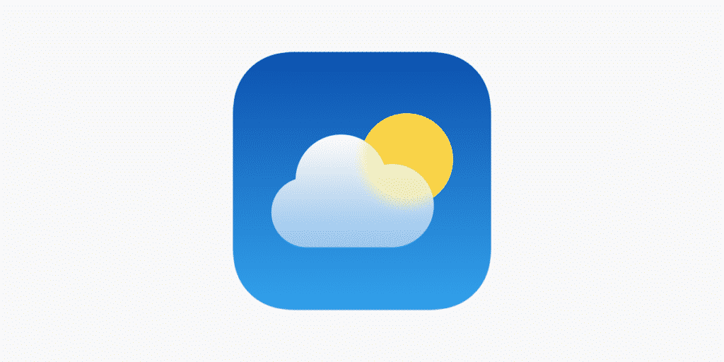 Apple weather app