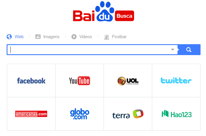 User experience of Baidu search engine