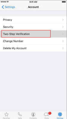 Two-Step Verification - lock WhatsApp on your phone