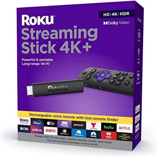 Streaming devices: Roku Streaming stick 4K Plus