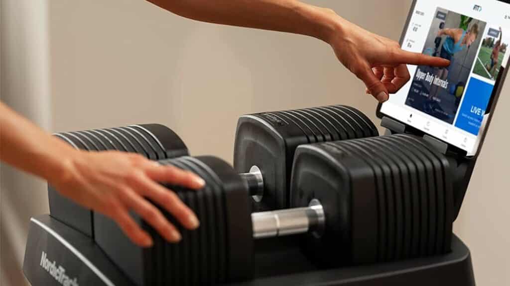 NordicTrack iSelect Voice-Controlled Dumbbells: iSelect app