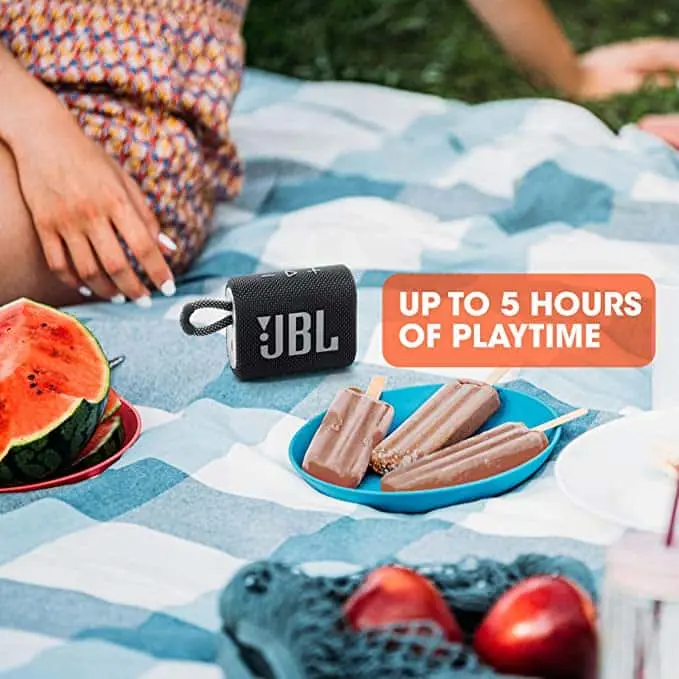 JBL Go 3: Pocket-sized Waterproof Speaker you can take anywhere!