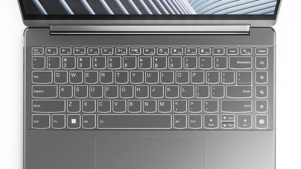 Keyboard and touchpad of Yoga 9i Gen 7