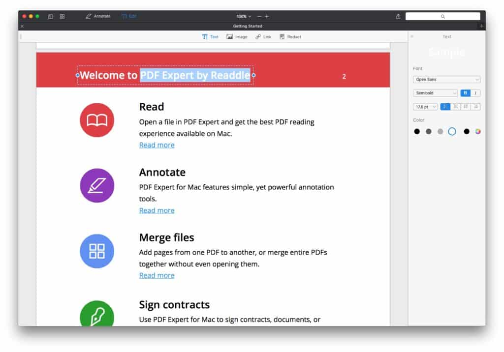 Readdle PDF Expert Features