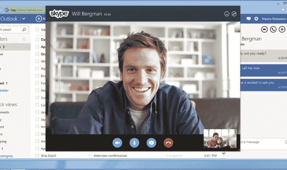 Use of Skype: Video call