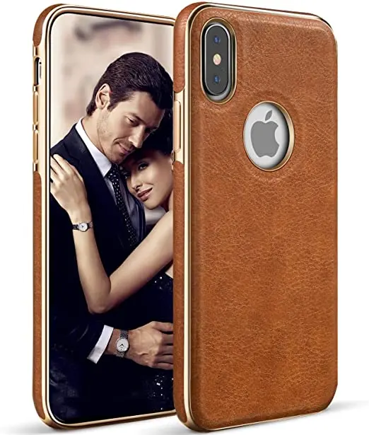  LOHASIC iPhone X Leather Slim Case