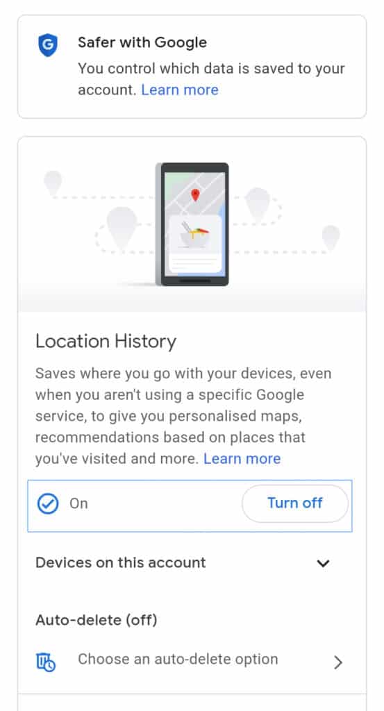 location history Android
